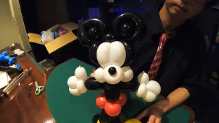 【バルーンアートライブラリ003】How to make a Mickey Mouse Balloon art.ミッキーの作り方♪ボディ編