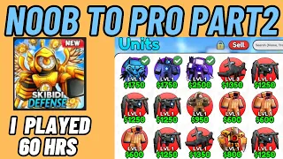 FREE 2 PLAY NOOB to PRO PART2  in SKIBIDI Tower Defense!