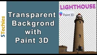 How to make transparent background in paint 3D