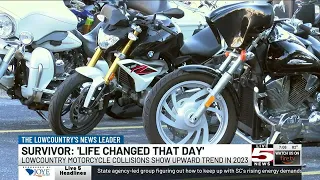 VIDEO: ‘Life changed that day’: Motorcycle collisions show upward trend in 2023