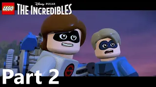 LEGO THE INCREDIBLES Walkthrough Gameplay No Commentary Part 2 - Hover Train Hyjinxs