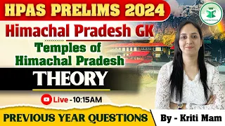 HPAS Prelims 2024 | Himachal GK - Temples of Himachal Pradesh | Revision Series, HP GK Classes 2024