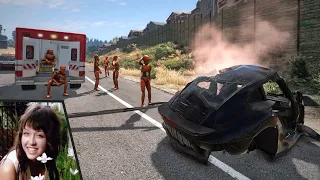 BeamNG Drive - Nikki Catsouras Car Crash Reconstruction
