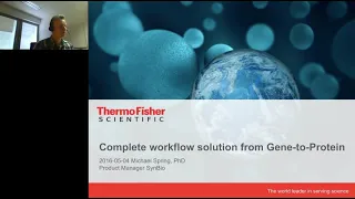 Gibco ExpressionWorld 2016: Complete workflow solution from gene-to-protein