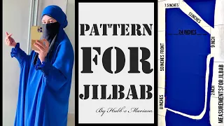 How To Make Two Piece Jilbab |Free pattern #jilbab #pattern #simple #khimar