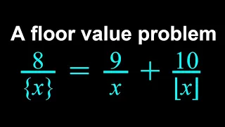 A Floor Value Equation