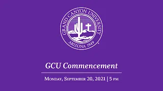 GCU Commencement | Sept. 20 | 5 pm