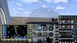 FSX: Autopilot + GPS + ILS. Automatic landing.