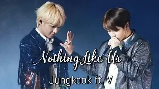 [MV] BTS Jungkook ft. V - Nothing Like Us Cover W/Lyrics | taekook/vkook ver.