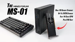 MS-01 First Look, An All-New Ultra Fast Mini PC With GPU Support! Hands On