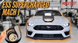 BOOSTED MY 2021 MACH 1 MUSTANG! WORLD 1st ESS Supercharger INSTALL & FIRST START