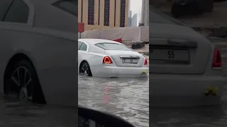 Rolls-Royce Stuck In Flood  | Some Where In Dubai #Shorts