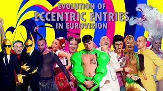Evolution of ECCENTRIC ENTRIES in Eurovision (HD)