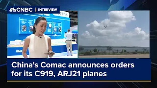 China's Comac announces orders for its C919, ARJ21 planes