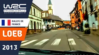 LOEB onboard Rallye de France 2013 Citroën DS3 WRC. Loeb est le plus rapide! Stage 3