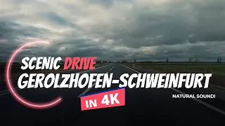 【4K60】Driving in Germany | Gerolzhofen to Schweinfurt | B286  🚗 🇩🇪