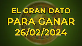 DATOS PARA LOTTO ACTIVO LA GRANJITA Y GUACHARO 26/02/2024