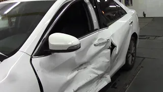 Как быстро восстановить Камри. Body repair after an accident.