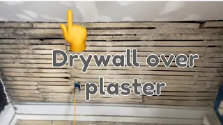 How To replace plaster with drywall. TIPS & TRICKS DIY project.