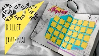 Plan With Me! | May 2019 | 80s Retro Theme Bullet Journal/Planner Set Up