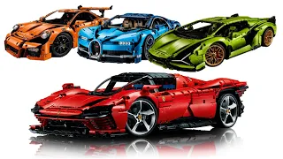 All LEGO Technic Supercars scale 1:8 2016 - 2022 Compilation/Collection Speed Build