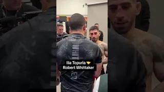 Tons of respect between Topuria & Whittaker 🤝 #UFC298