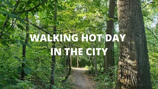 Walking hot day in the city | Park of the town | Bashkortostan, Russia - 4k UHD