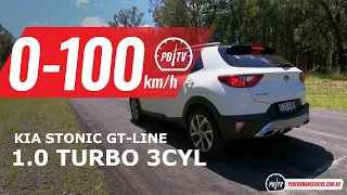 2021 Kia Stonic GT-Line (1.0 turbo) 0-100km/h & engine sound