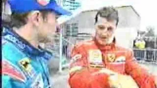 Michael Schumacher overtakes unfair Damon Hill - Montreal 1998