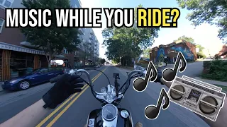 Do YOU listen to MUSIC when you RIDE? | Honda Shadow 750 Aero