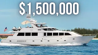 This SuperYacht is ONLY $1,500,000! 96' Westship Super Yacht Tour