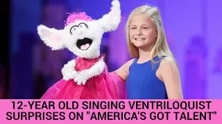 12-Year Old Singing Ventriloquist Gets Golden Buzzer on America's Got Talent! | Hollywire