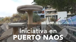 Iniciativa para la recogida de enseres tras el regreso de los vecinos de Puerto Naos a sus casas