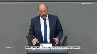 Martin Schulz (SPD) zur Regierungserklärung von Angela Merkel zum Europäischen Rat am 17.10.19