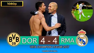 Real Madrid 4-4 Borussia Dortmund》 Home and away & UCL [2017]  Extended Highlights Goals