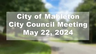 City of Mableton - City Council Meeting - May 22, 2024