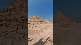Exploring the Great Pyramids of Egypt #shorts #solotravel #greatpyramid #insta360x3
