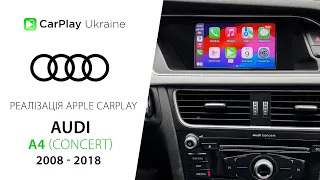 Audi A4 (B8) CONCERT Apple CarPlay