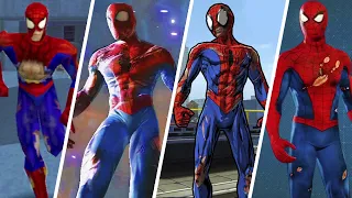 Spider-Man Battle Damaged Suit Evolution in Spider-Man Games