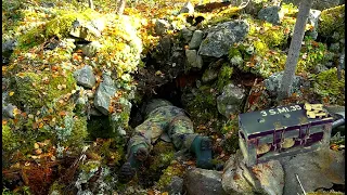 HAVING PENETRATED INTO THE UNTOUCHED GERMAN DUGOUT OF THE WWII, I WAS STUNNED! / WW2 METAL DETECTING