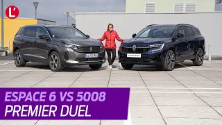 Renault Espace 6 vs Peugeot 5008. 1er match statique des SUV 7 places