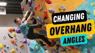 Transitioning From an Overhanging to Vertical Climbing Wall