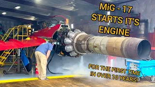 MiG-17 STARTS IT'S ENGINE FOR THE FIRST TIME!
