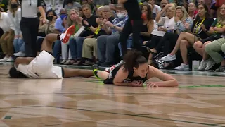 SCARY Collision: Breanna Stewart & Tiffany Hayes CRASH Into Each Other Going For The Ball! #WNBA