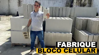 Aprenda a fabricar blocos de concreto celular!