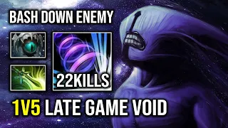 This Late Game Void Is Unkillable 100% No Fear Time Walk 1v5 Bash Everyone Down 7.33b Dota 2