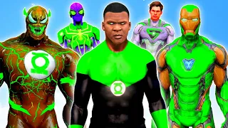 FRANKLIN Upgrading TO THE STRONGEST GREEN LANTERN AVENGERS in GTA 5! | (GTA 5 mods)