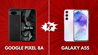 Google Pixel 8a Vs Samsung Galaxy A55 | Full Comparison:  Which one is Best?