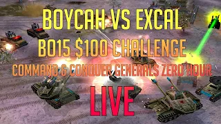 BoYcaH vs ExCaL - $100 Challenge BO15 - Command & Conquer Generals Zero Hour