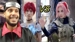 React - Naruto FanMoive Sasori VS Sakura and Chiyo!  (LIVE ACTION )